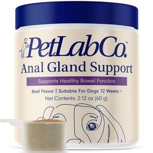 Petlab Co. Anal Gland Support â Target Scooting & Fishy Odor - Supports Anal Gland Health While Helping to Optimize Stool Consistency - Easy to Use Powder from PetLab Co.
