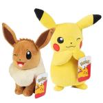 PokÃ©mon 8-Inch Eevee & Pikachu Plush 2-Pack - Officially Licensed - 8" Quality & Soft Stuffed Animal Toys - Let's Go Starters - Great Gift for Kids & Fans of Pokemon from Wicked Cool Toys