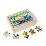 Melissa & Doug Construction Vehicles 4-in-1 Wooden Jigsaw Puzzles (48 pcs) from Melissa & Doug