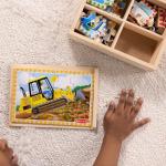 Melissa & Doug Construction Vehicles 4-in-1 Wooden Jigsaw Puzzles (48 pcs) from Melissa & Doug