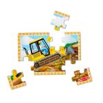 Melissa & Doug Construction Vehicles 4-in-1 Wooden Jigsaw Puzzles (48 pcs) from Melissa & Doug