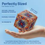 SHASHIBO Shape Shifting Box - Award-Winning, Patented Fidget Cube w/ 36 Rare Earth Magnets - Extraordinary 3D Magic Cube â Shashibo Cube Magnet Fidget Toy Transforms Into Over 70 Shapes (Spaced Out) from Shashibo
