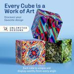 SHASHIBO Shape Shifting Box - Award-Winning, Patented Fidget Cube w/ 36 Rare Earth Magnets - Extraordinary 3D Magic Cube â Shashibo Cube Magnet Fidget Toy Transforms Into Over 70 Shapes (Spaced Out) from Shashibo