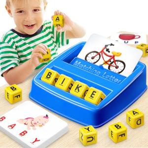NARRIO Educational Toys for 3 4 5 Year Old Boys Gift, Matching Letter Game Preschool Learning Toys for Kids Ages 4-8 Years, Birthday Gifts for 3-6 Year Old Boys Toddler Toys Age 2-4 by Narrio