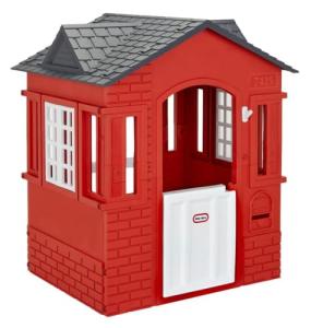 Little Tikes Cape Cottage House, Red with Working Doors, Working Window Shutters, Flag Holder | Easy Installation Process, Simple Snap and Click Assembly | for Kids 2-6 Years Old by Little Tikes
