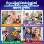 The Uzzle 2.0 Board Game, Popular Family Board Games for Adults, Suitable for Children and Adults, Pattern Block Puzzles Games, Classroom Games for Kids and Adults for Age 4+ from The Uzzle