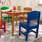 KidKraft Nantucket Kid's Wooden Table & 4 Chairs Set with Wainscoting Detail - Primary, Gift for Ages 3-8 from KidKraft