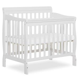 Dream On Me Aden 4-in-1 Convertible Mini Crib in White, Greenguard Gold Certified from Dream on Me