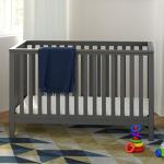 Storkcraft Hillcrest 5-in-1 Convertible Crib (Gray) - Converts from Baby Crib to Toddler Bed, Daybed and Full-Size Bed, Fits Standard Full-Size Crib Mattress, Adjustable Mattress Support Base by Status by StorkCraft Mfg.