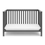 Storkcraft Hillcrest 5-in-1 Convertible Crib (Gray) - Converts from Baby Crib to Toddler Bed, Daybed and Full-Size Bed, Fits Standard Full-Size Crib Mattress, Adjustable Mattress Support Base by Status by StorkCraft Mfg.