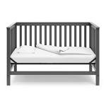 Storkcraft Hillcrest 5-in-1 Convertible Crib (Gray) - Converts from Baby Crib to Toddler Bed, Daybed and Full-Size Bed, Fits Standard Full-Size Crib Mattress, Adjustable Mattress Support Base by Status by StorkCraft Mfg.