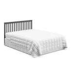 Storkcraft Hillcrest 5-in-1 Convertible Crib (Gray) - Converts from Baby Crib to Toddler Bed, Daybed and Full-Size Bed, Fits Standard Full-Size Crib Mattress, Adjustable Mattress Support Base by Status by StorkCraft Mfg.