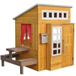 KidKraft Modern Outdoor Wooden Playhouse with Picnic Table, Mailbox and Outdoor Grill, Gift for Ages 3+ by KidKraft