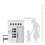 KidKraft Modern Outdoor Wooden Playhouse with Picnic Table, Mailbox and Outdoor Grill, Gift for Ages 3+ by KidKraft