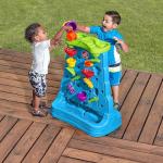 Step2 Waterfall Discovery Wall | Double-Sided Outdoor Water Play Set with 13-Pc Water Accessory Set, Multicolor, Basic by Step2