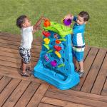 Step2 Waterfall Discovery Wall | Double-Sided Outdoor Water Play Set with 13-Pc Water Accessory Set, Multicolor, Basic by Step2