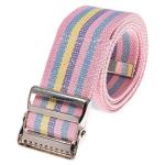 COW&COW Transfer and Gait Belt 54inch - with Metal Buckle - Transfer Walking and Standing Assist Aid for Caregiver Nurse Therapist 2 inches - with Metal Buckle (Rainbow) from COW&COW Care