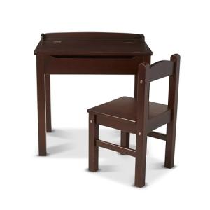 Melissa & Doug Wooden Lift-Top Desk & Chair - Espresso from Melissa & Doug
