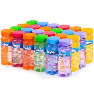 JOYIN 24 Pcs Bubble Bottles with Wand Assortment for Kids, 4oz Blow Bubbles Solution Novelty Summer Toy, Party Favors, Birthday, Outdoor & Indoor Activity by JOYIN INC