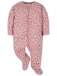 Gerber Baby Girls' 4 Pack Sleep 'N Play Footie, Bear Pink, 6-9 Months from Gerber