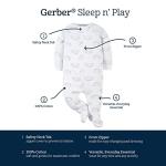 Gerber Baby Girls' 4 Pack Sleep 'N Play Footie, Bear Pink, 6-9 Months from Gerber