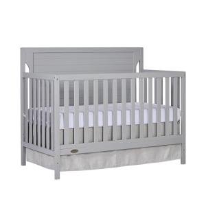 Dream On Me Cape Cod 5-in-1 Convertible Crib in Pebble Grey, Greenguard Gold Certified by Dream on Me Dropship