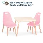 B. spaces â Kids Table and Chair Set â 1 Craft Table & 2 Kids Chairs â Natural Wooden Legs â Furniture for Kids â Pink & Ivory â 3 Years + (BX2041C1Z) from Branford Ltd.