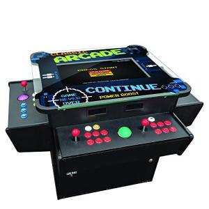 Creative Arcades Full Size Commercial Grade Cocktail Arcade Machine | 2 Player | 1162 Games | 22" LCD Screen | 3 Sided | Square Glass Top |4 Sanwa Joysticks | Trackball | 2 Stools | 3 Year Warranty by Creative Arcades