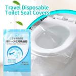 50 Pcs-Disposable Travel Plastic Toilet Seat Waterproof Portable WC Cushion Toilet Cushion for Baby Pregnant Mom, Independent Packaging Suitable for Travel from EGV