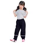 Kids Boys Girls Rain Pants Windproof Waterproof Mud Trousers Clothes Lightweight Rainwear Pants Windproof Pants Black by Generic