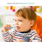 Munchkin Gentle Scoop Baby Silicone Trainer Spoons with Choke Guard, 4pk, Blue/Green by Munchkin