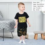 Toddler Baby Boy Summer Outfits Short Sleeve Toddler Boy Clothes Spring Summer Baby Boy Clothes 18-24 Months Black from 