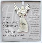 The Grandparent Gift Co. Boxed Angel with Sentiment: First Communion Gift from The Grandparent Gift Co.