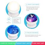 Star Projector, MOKOQI Night Light Lamp Fun Gifts for 1-4-6-14 Year Old Girls and Boys Rotating Star Sky Moon Light Projector for Kids Bedroom Decor -White from MOKOQI