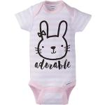 Gerber Baby 8-Pack Short Sleeve Onesies Bodysuits, Pink Bunny, 0-3 Months from GERLO
