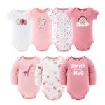 The Peanutshell Newborn Clothes & Accessories Set - 23 Piece Baby Girl Layette Gift Set - Fits Newborn to 3 Months - Rainbow & Safari, Pink from Farallon Brands