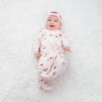 The Peanutshell Newborn Clothes & Accessories Set - 23 Piece Baby Girl Layette Gift Set - Fits Newborn to 3 Months - Rainbow & Safari, Pink from Farallon Brands