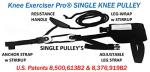 Knee Exerciser Pro Single Knee Pulley: Knee Therapy, TKA, ACL & Knee Contracture Rehab from OLe! LLC