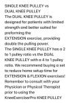 Knee Exerciser Pro Single Knee Pulley: Knee Therapy, TKA, ACL & Knee Contracture Rehab from OLe! LLC
