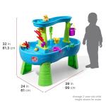 Step2 Rain Showers Splash Pond Water Table | Kids Water Play Table with 13-Pc Accessory Set from Step2
