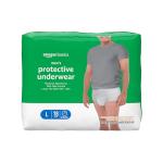 Amazon Basics Incontinence Underwear for Men, Maximum Absorbency, Large, 18 Count, 1 Pack (Previously Solimo) from Amazon.com Services, LLC