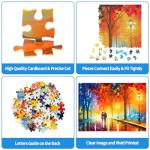 Jigsaw Puzzles 1000 Pieces for Adults Evening Walk on Rainy Day Puzzles Evening Stroll Oil Painting Jigsaw Puzzles for Adults Teens Kids Brain Teaser from CHengQiSM