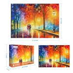 Jigsaw Puzzles 1000 Pieces for Adults Evening Walk on Rainy Day Puzzles Evening Stroll Oil Painting Jigsaw Puzzles for Adults Teens Kids Brain Teaser from CHengQiSM