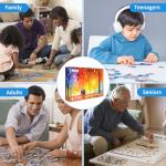 Jigsaw Puzzles 1000 Pieces for Adults Evening Walk on Rainy Day Puzzles Evening Stroll Oil Painting Jigsaw Puzzles for Adults Teens Kids Brain Teaser from CHengQiSM