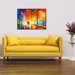 Jigsaw Puzzles 1000 Pieces for Adults Evening Walk on Rainy Day Puzzles Evening Stroll Oil Painting Jigsaw Puzzles for Adults Teens Kids Brain Teaser from CHengQiSM