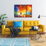 Jigsaw Puzzles 1000 Pieces for Adults Evening Walk on Rainy Day Puzzles Evening Stroll Oil Painting Jigsaw Puzzles for Adults Teens Kids Brain Teaser from CHengQiSM