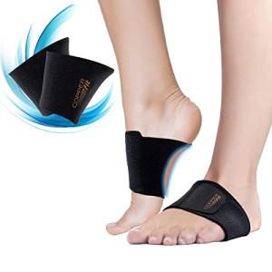 Copper Fit Health Unisex Arch Relief Plus with Built-In Orthotic Support, Black from Copper Fit