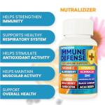 10 in 1 Immune Defense Pills - D3 Vitamin 5000 IU, 1000 mg Vitamin Ð¡ and ZinÑ 50 mg - Vitamin Capsules for Overall Health - Immune Support Supplement with Elderberry, Echinacea, Ginger Root (60 Caps.) from Manufactured for NUTRALIZIZER