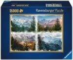 RavensburgerÂ Castle Through The Seasons 18,000 Piece Jigsaw Puzzle for Adults - 16137 - Every Piece is Unique, Softclick Technology Means Pieces Fit Together Perfectly from Ravensburger
