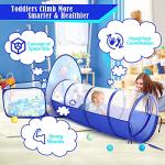 3pc Kids Play Tent for Boys with Ball Pit, Crawl Tunnel, Rocket Ship Tents for Toddlers, Baby Space World Playhouse Toys, Boys Indoor& Outdoor Play House, Perfect Kidâs Gifts (3PC Rocket Play Tent) from Dongguan Sainuo Outdoor Gear Co., Ltd